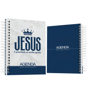 Agenda Personalizada 2026 Dura (Reciclato 150g) 15x21cm 1x1 (Frente Verso Preto e Branco) Laminação Vinil Brilho Capa e Wire-o 100 Páginas (Layout Padrão)