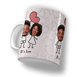 Caneca Porcelana Personalizada Porcelana 325ml 4X0 Sublimação na parte externa   