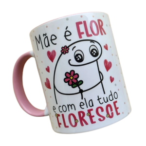 Caneca Personalizada Terceirizado Porcelana Branca 325ml 4x0 (estampada lado externo) Brilho Total  