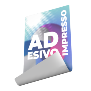 Impressão Adesivo Terceirizado Vinil Branco 120g M² 4x0 (Impressão frente, verso sem impressão) Sem Verniz Sem Acabamento Retirada na Loja